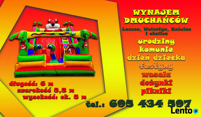 Dmuchana Zjeżdżalnia na urodziny dla DZIECKA