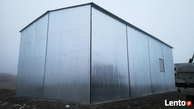 Garaż blaszany, wiata garażowa hala pod mechanikę 6x12m