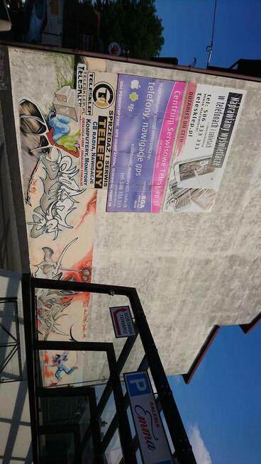 Dam miejsce na reklamę na ścianie budynku w Mińsku Mazowieck