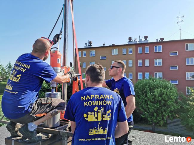 Szlamowanie kominów uszczelnianie naprawa komina frezowanie