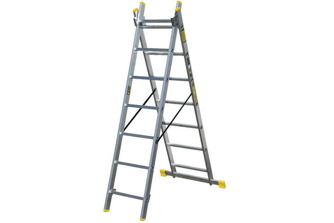 DRABINA aluminiowa 3x7 4,78m 150kg POLSKA TUV Profesjonalna