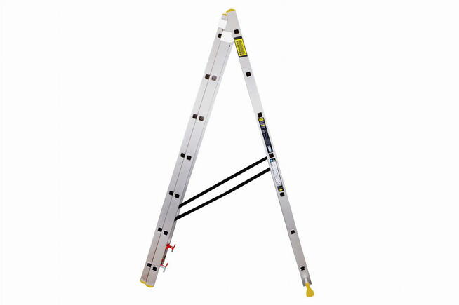 DRABINA aluminiowa 3x7 4,78m 150kg POLSKA TUV Profesjonalna