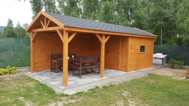 DOMEK LETNISKOWY + ALTANA 2w1 WIATA 3x5m na zamówienie