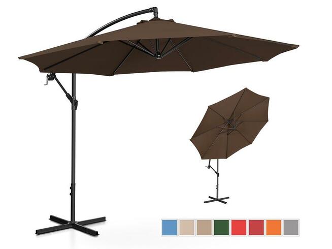 Parasol ogrodowy wiszący 9 kolorów okrągły 300cm