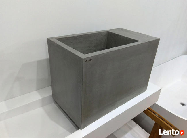 Umywalki betonowe. Lekkie umywalki z betonu na wymiar Luxum