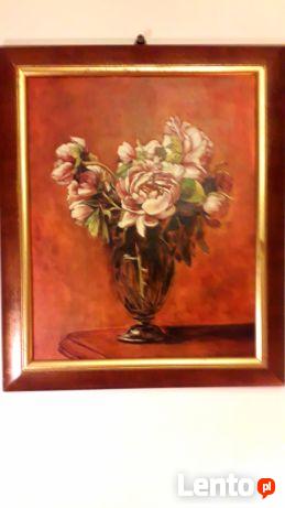 PROMOCJA OBRAZ OLEJNY PIWONIE autor Działak Reczyńska