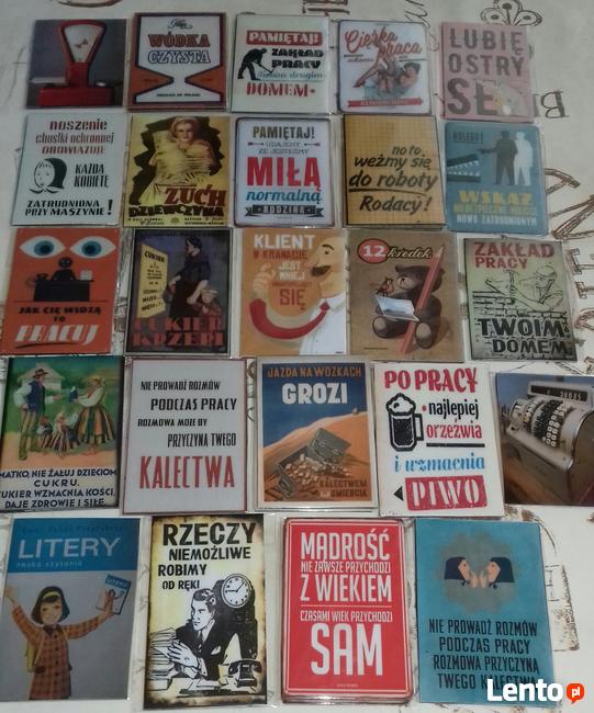 Magnesy na lodówkę PRL