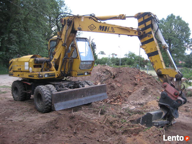 PRACE ZIEMNE, KOPARKA KOŁOWA, MINIKOPARKA, 200 PLN / godz.