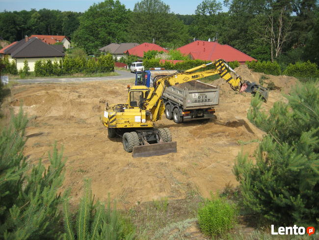 PRACE ZIEMNE, KOPARKA KOŁOWA, MINIKOPARKA, 200 PLN / godz.