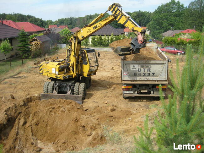 PRACE ZIEMNE, KOPARKA KOŁOWA, MINIKOPARKA, 200 PLN / godz.