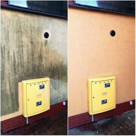 Mycie dachu, elewacji, mycie kostki brukowej, odyrzybianie