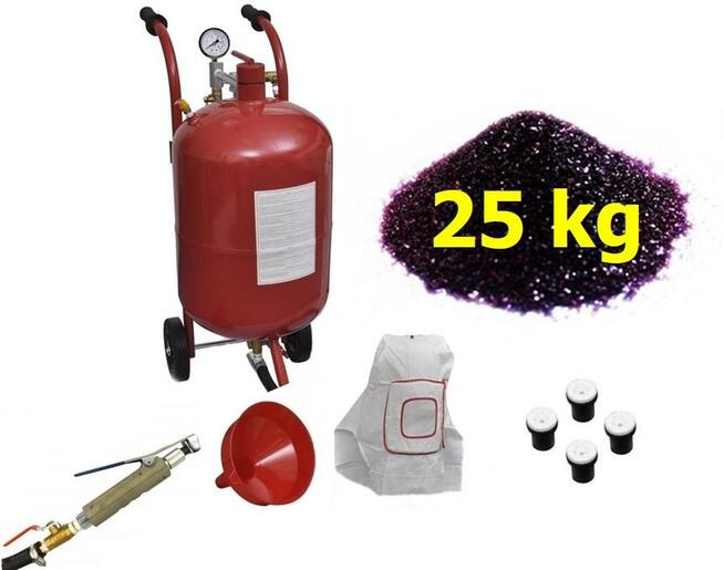Piaskarka syfonowa 38L + ścierniwo 25 KG