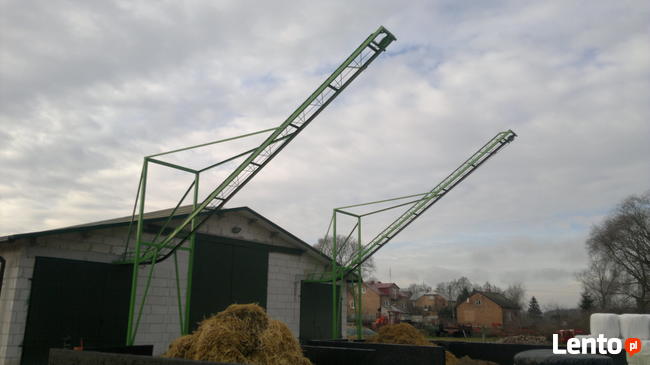 Szynowy zgarniacz obornika