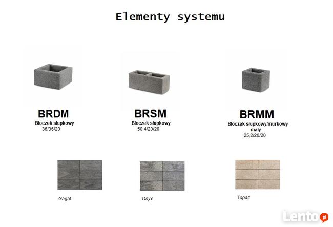 Joniec Ogrodzenie multigrain Roma Classic pustak