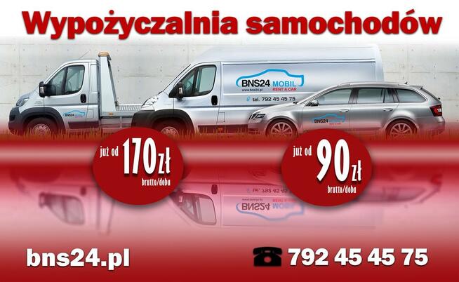 Wypożyczalnia wynajem samochodów pojazdów aut Kraków