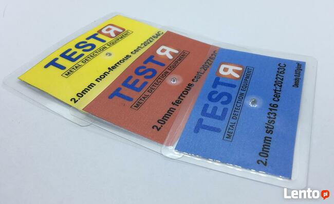 Testery do wykrywaczy metali i skanerów X-RAY