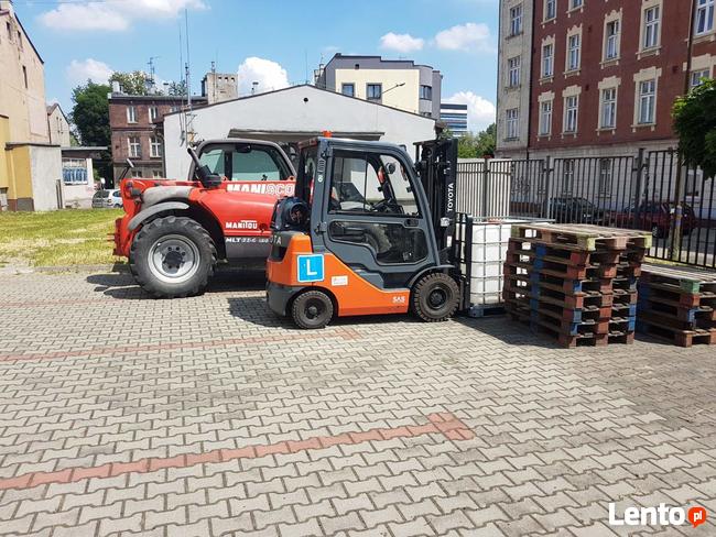 Kurs na wózki widłowe Katowice + Gratis
