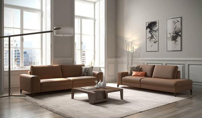 Meble wypoczynkowe sofa narożnik DONATO - ROM - NOWY