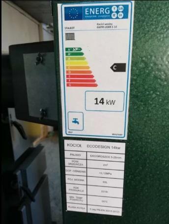 Piec 14kw, ecodesign 5 klasa najwyższa norma sprawności DOF