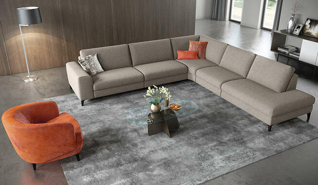 Meble wypoczynkowe sofa narożnik DONATO - ROM - NOWY