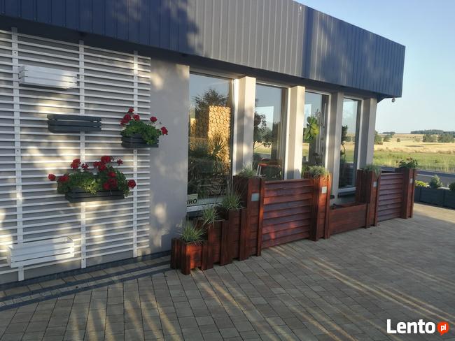 Donica drewniana z kratką