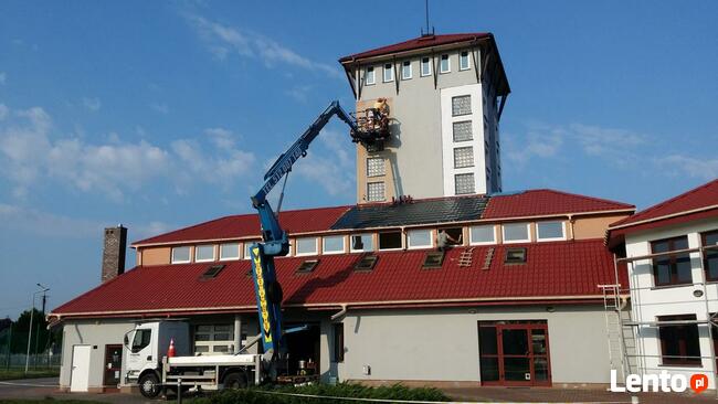 Mycie Dachów, Mycie Elewacji, Wynajem Podnośników Koszowych