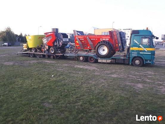 transport maszyn rolniczych i budowlanych