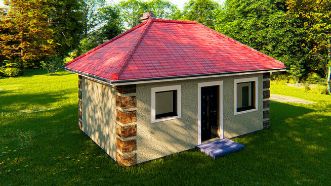 Projekt domu ZG2 - na zgłoszenie (bez pozwolenia)