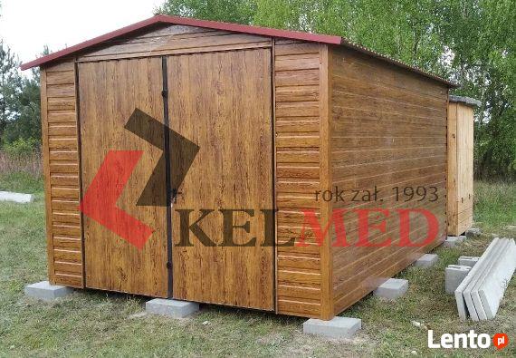 Garaż Blaszany Drewnopodobny