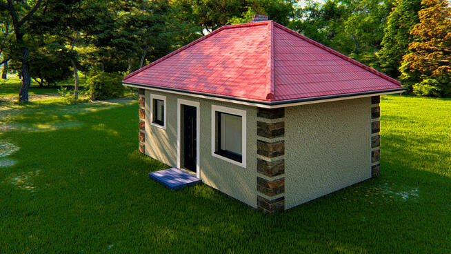 Projekt domu ZG2 - na zgłoszenie (bez pozwolenia)