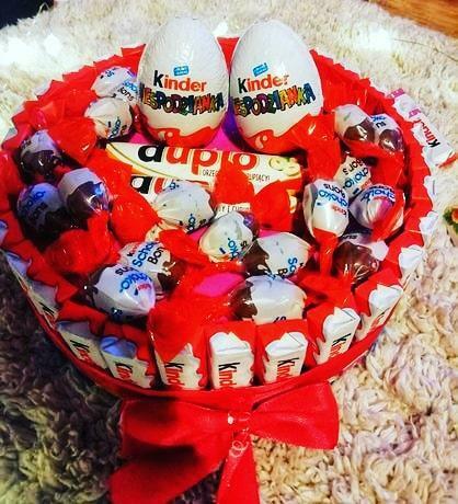 Tort KINDER prezent urodziny imieniny dzień ojca wesele