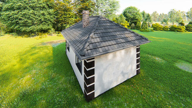 Projekt domu ZG2a - na zgłoszenie (bez pozwolenia)