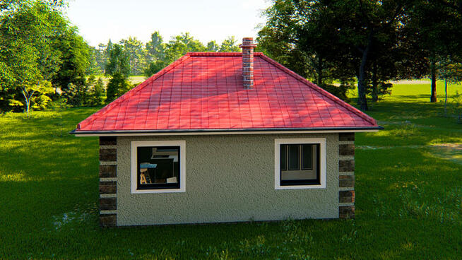 Projekt domu ZG2 - na zgłoszenie (bez pozwolenia)