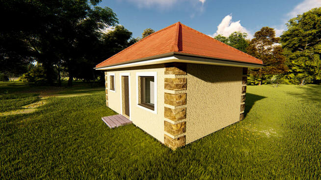 Projekt domu ZG2 - na zgłoszenie (bez pozwolenia)