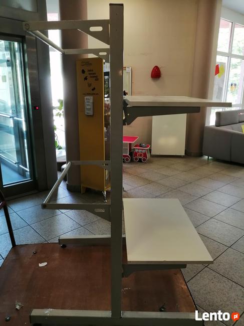 Regał metalowy sklepowy dwustronny