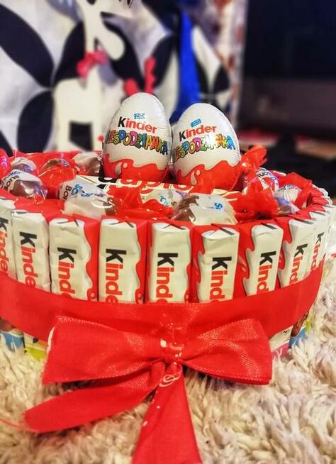 Tort KINDER prezent urodziny imieniny dzień ojca wesele