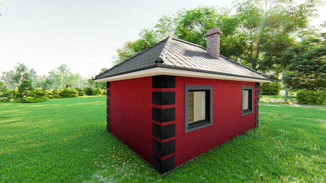 Projekt domu ZG2b - na zgłoszenie (bez pozwolenia)