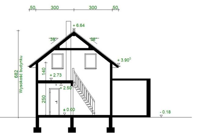 Projekt domu ZG9e - na zgłoszenie (bez pozwolenia)