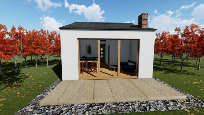 Projekt domu ZG12 - na zgłoszenie (bez pozwolenia)