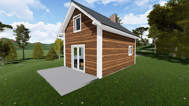 Projekt domu ZG39 - na zgłoszenie (bez pozwolenia)