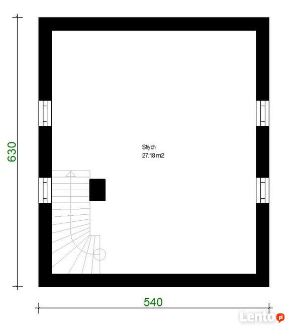 Projekt domu ZG11 - na zgłoszenie (bez pozwolenia)
