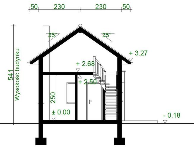 Projekt domu ZG27 - na zgłoszenie (bez pozwolenia)