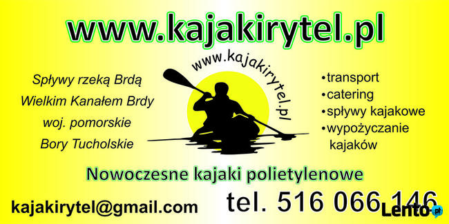 Spływy kajakowe Brda Rytel w Borach Tucholskich
