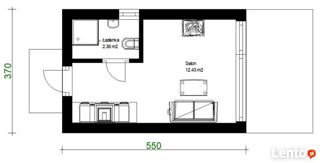 Projekt domu ZG13 - na zgłoszenie (bez pozwolenia)