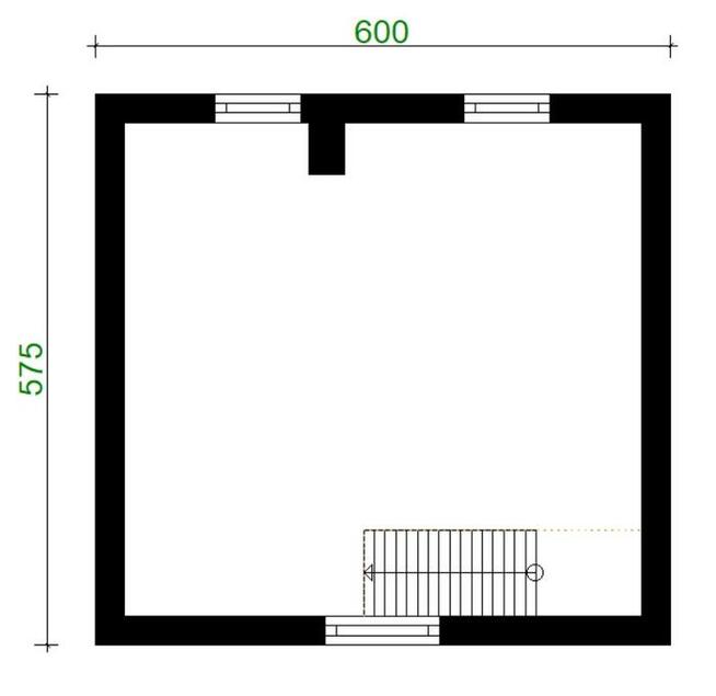 Projekt domu ZG9k - na zgłoszenie (bez pozwolenia)