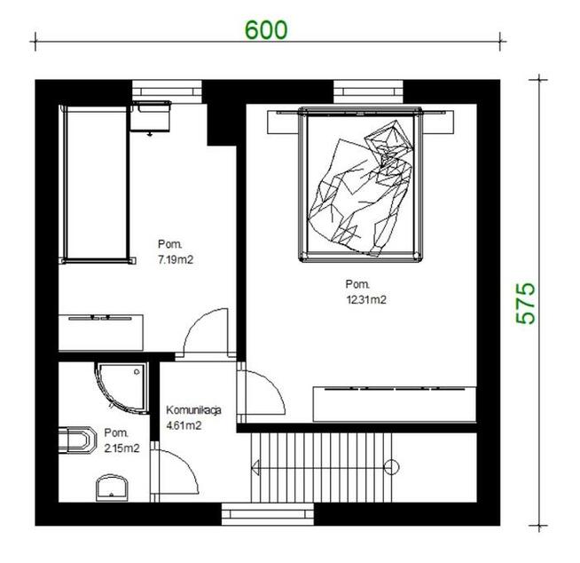 Projekt domu ZG9k - na zgłoszenie (bez pozwolenia)