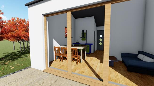 Projekt domu ZG12 - na zgłoszenie (bez pozwolenia)