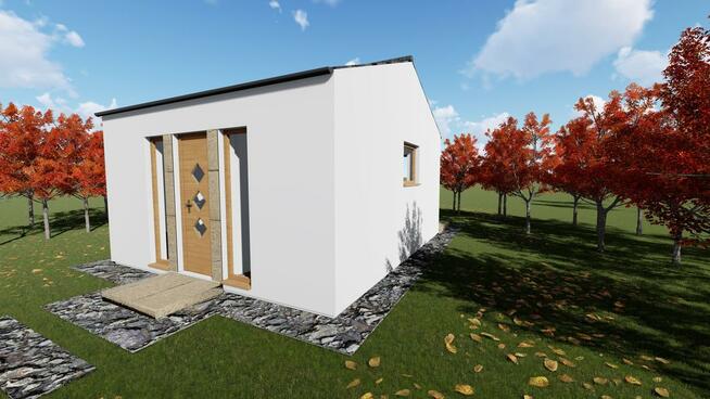 Projekt domu ZG12 - na zgłoszenie (bez pozwolenia)