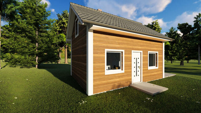 Projekt domu ZG39 - na zgłoszenie (bez pozwolenia)