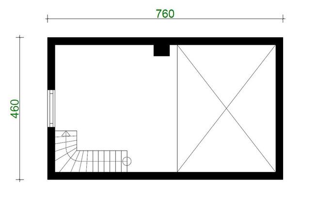 Projekt domu ZG27 - na zgłoszenie (bez pozwolenia)